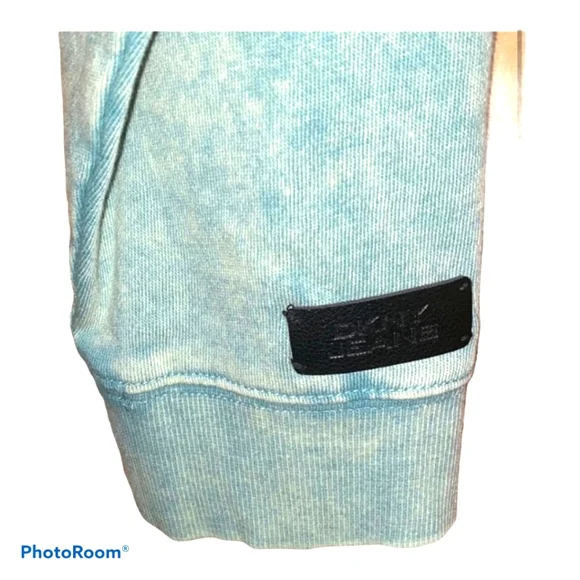 DKNY JEANS SWEATSHIRT SZE LARGE FADED GREEN - Picture 2 of 6